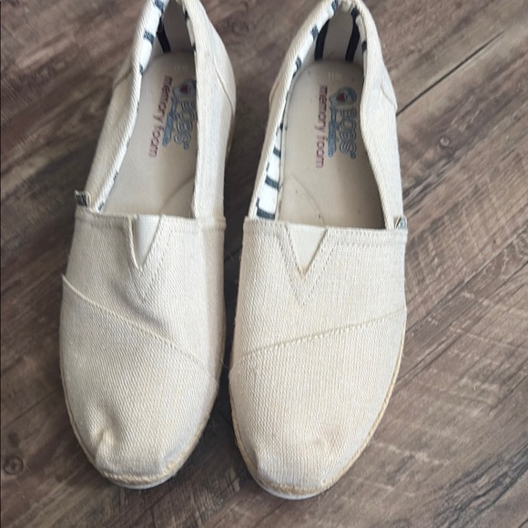 Skechers Shoes - Beige Bobs Slip-On Shoes